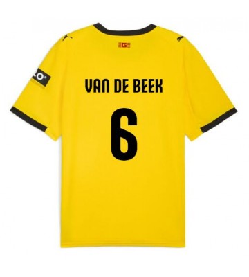 Girona Donny van de Beek #6 Venkovní Dres 2025-26 Krátký Rukáv